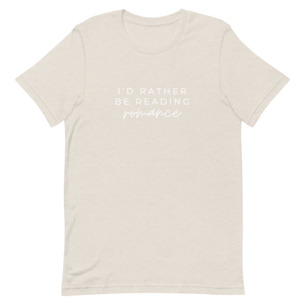 i'd rather be reading romance t-shirt