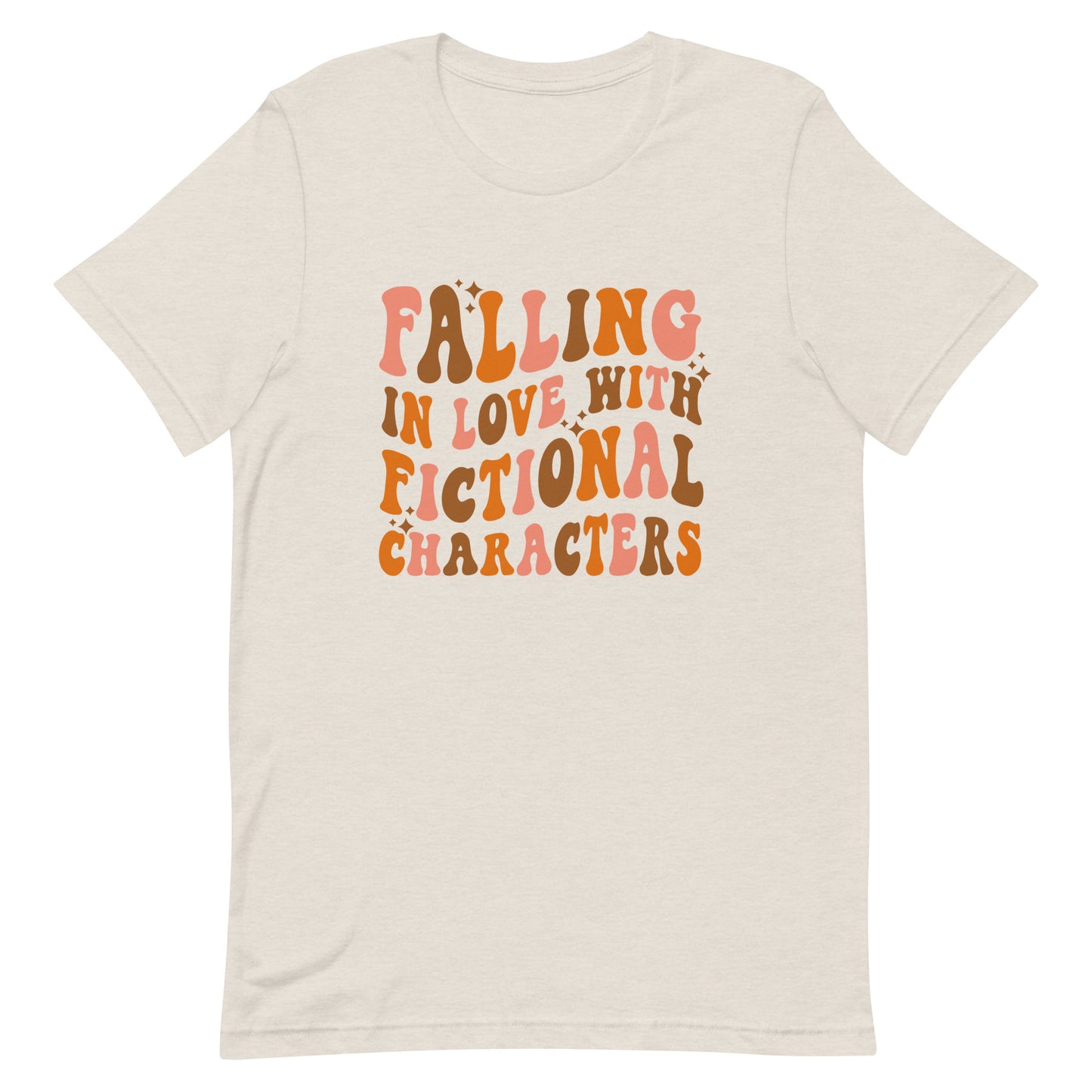 falling in love with fictional characters t-shirt