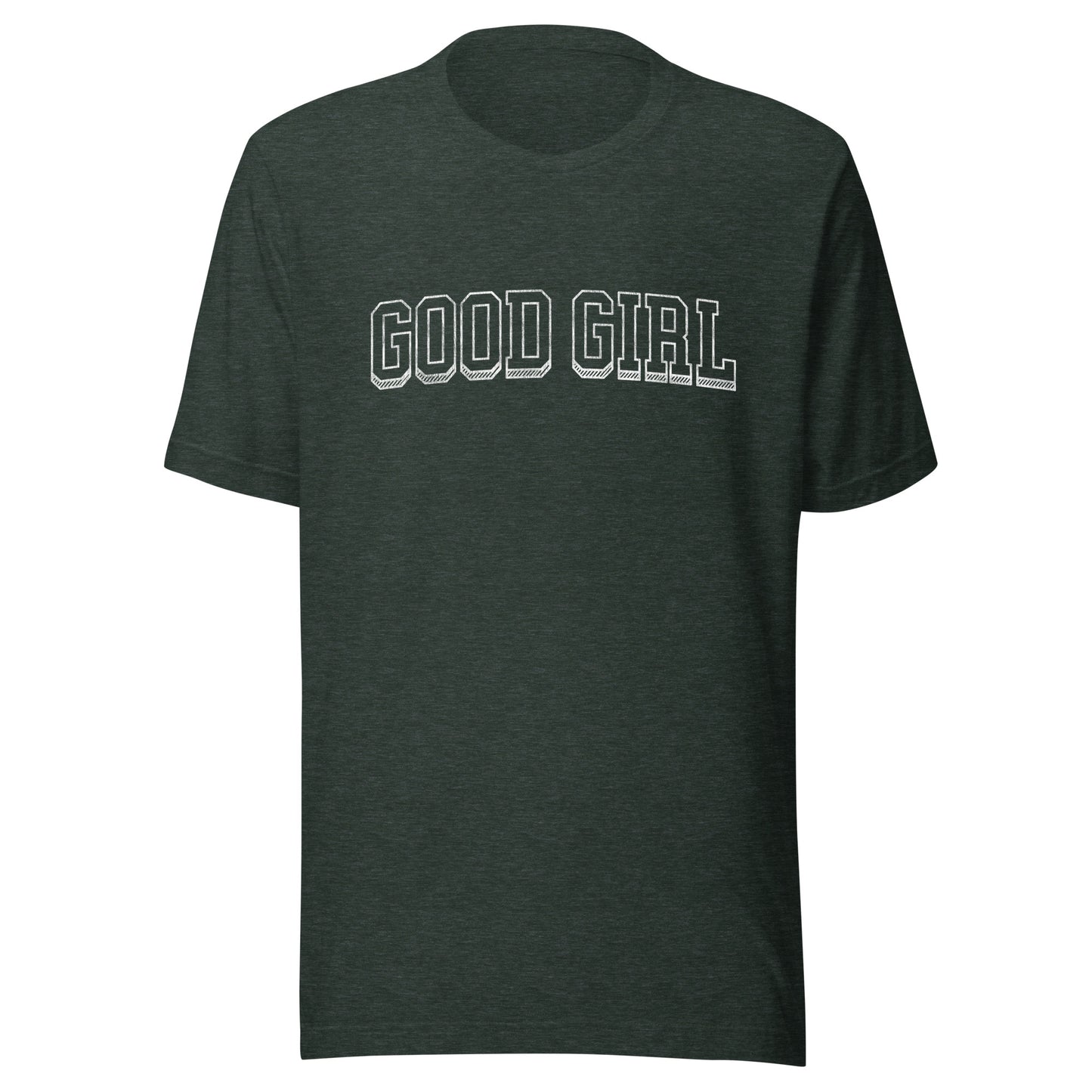 good girl varsity t-shirt (white)