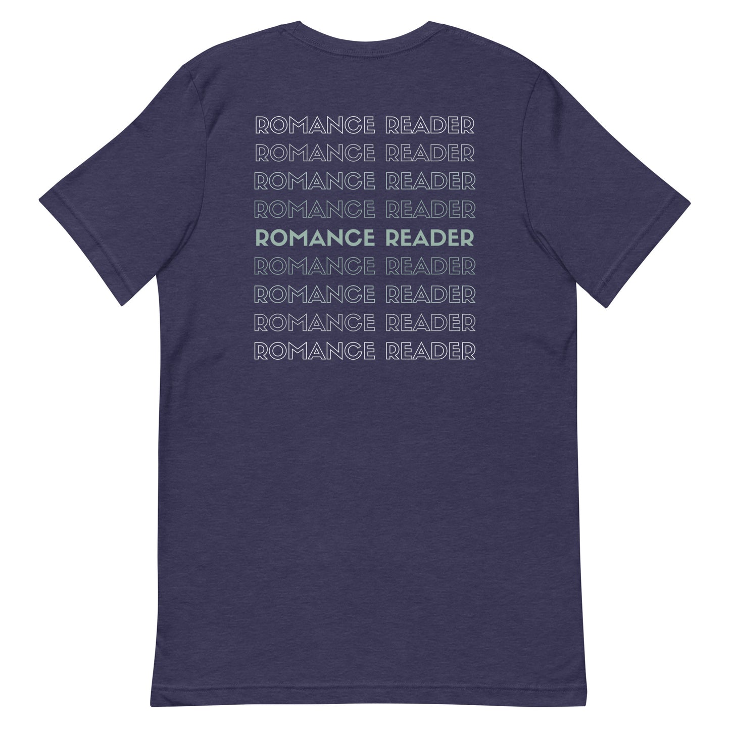 romance reader back t-shirt
