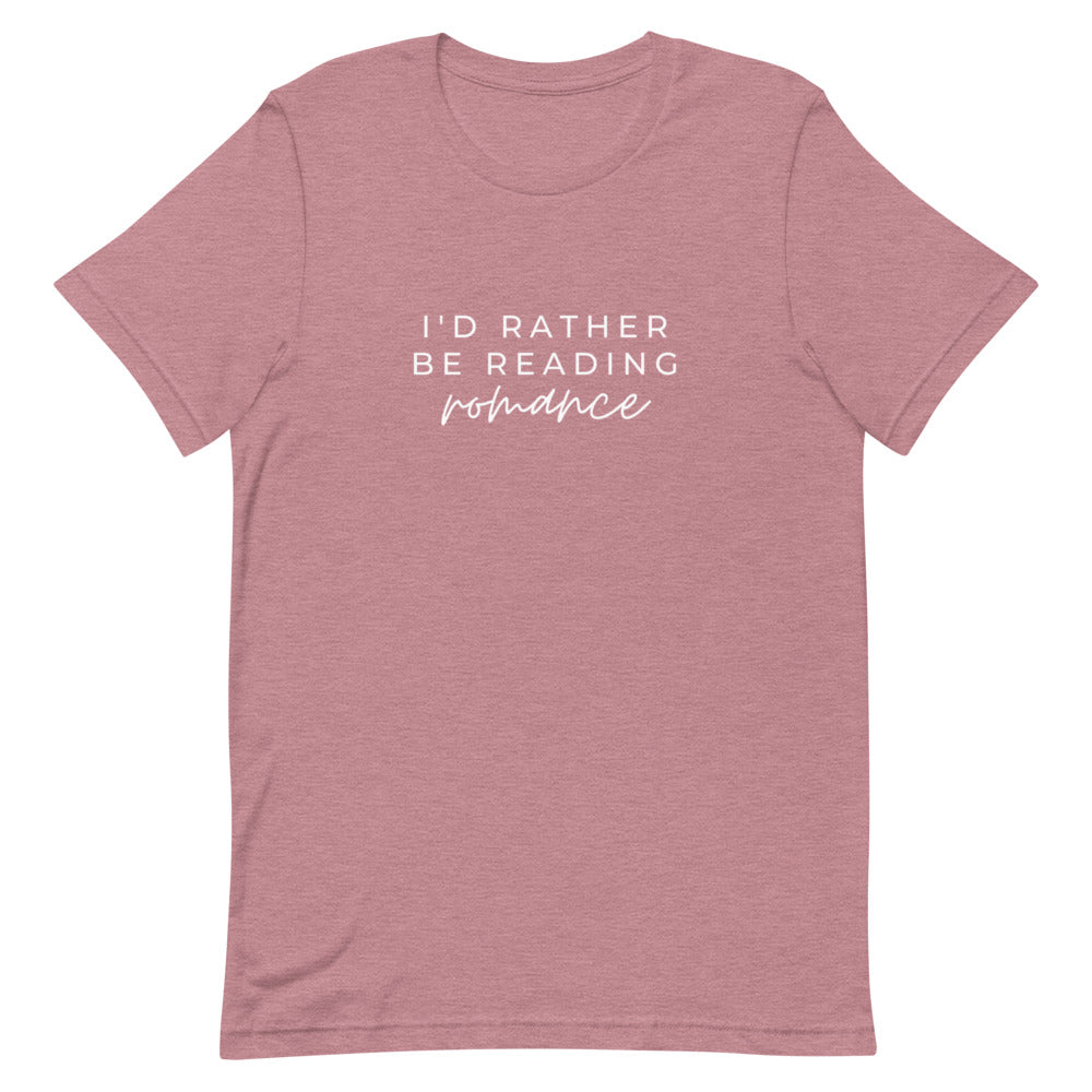 i'd rather be reading romance t-shirt