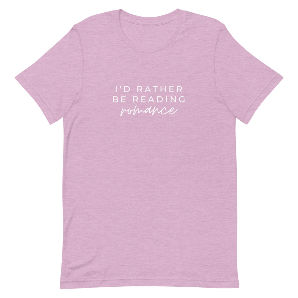 i'd rather be reading romance t-shirt