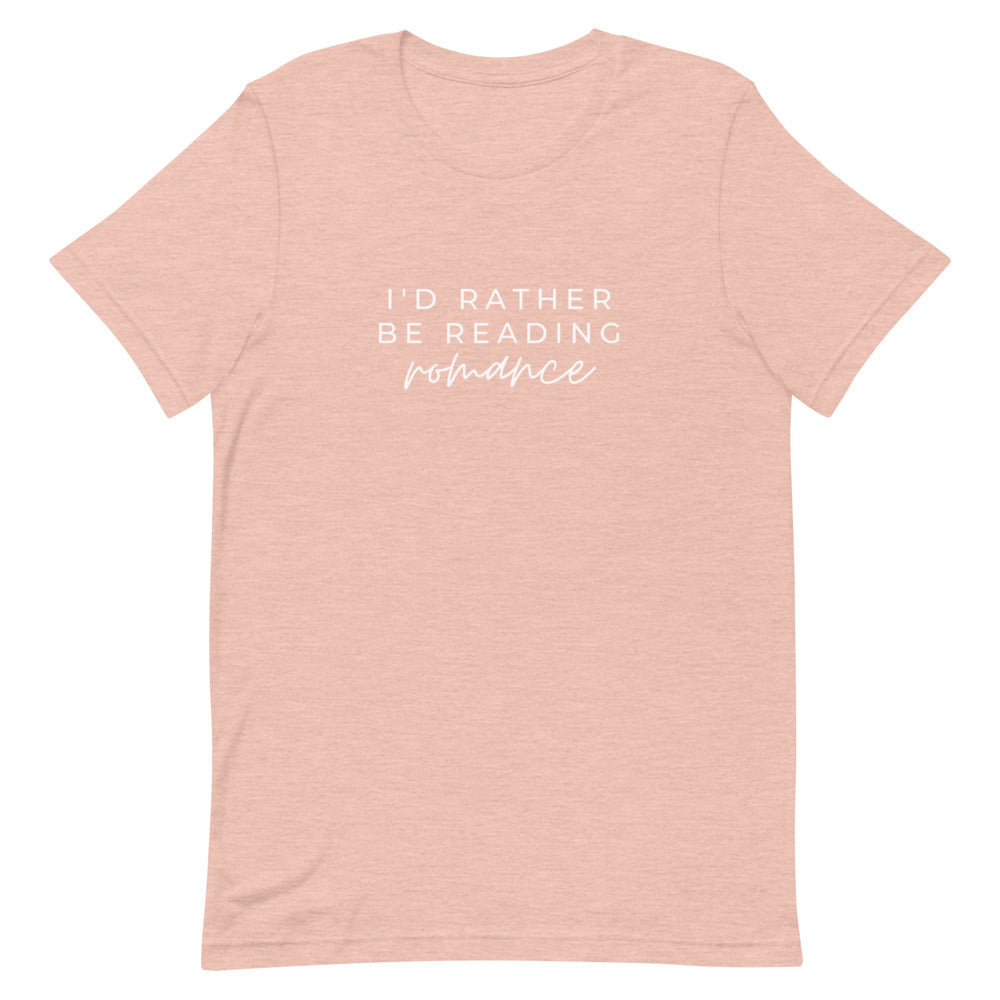 i'd rather be reading romance t-shirt