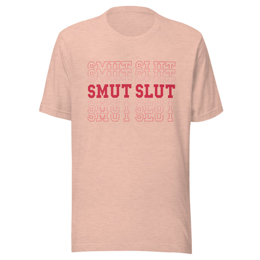 smut slut varsity t-shirt