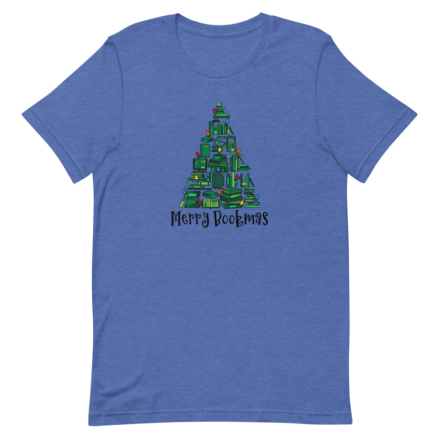 merry bookmas (book tree) t-shirt