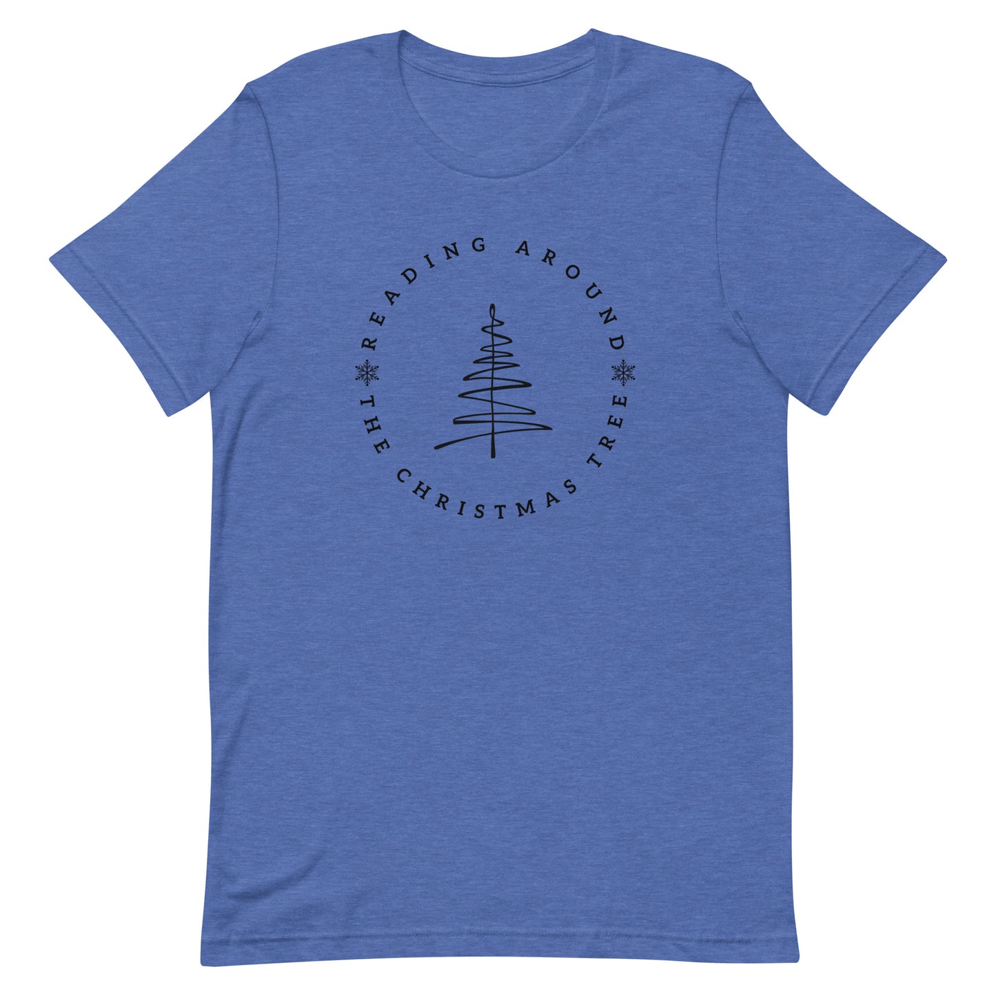 reading around the christmas tree t-shirt