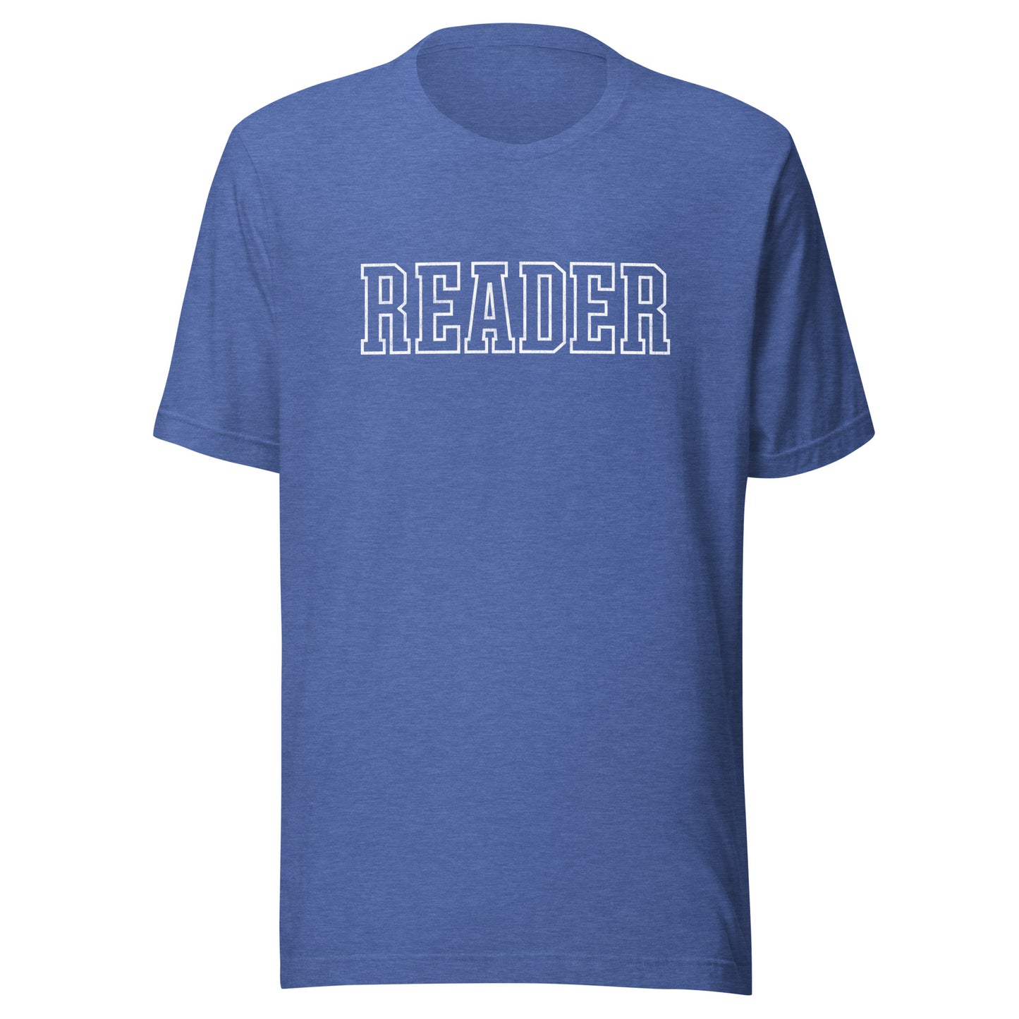 reader varsity t-shirt