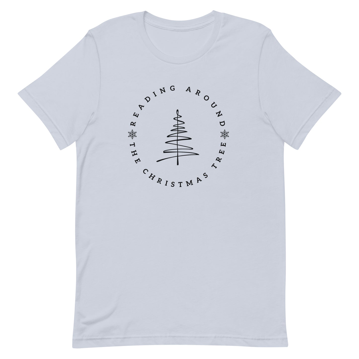 reading around the christmas tree t-shirt