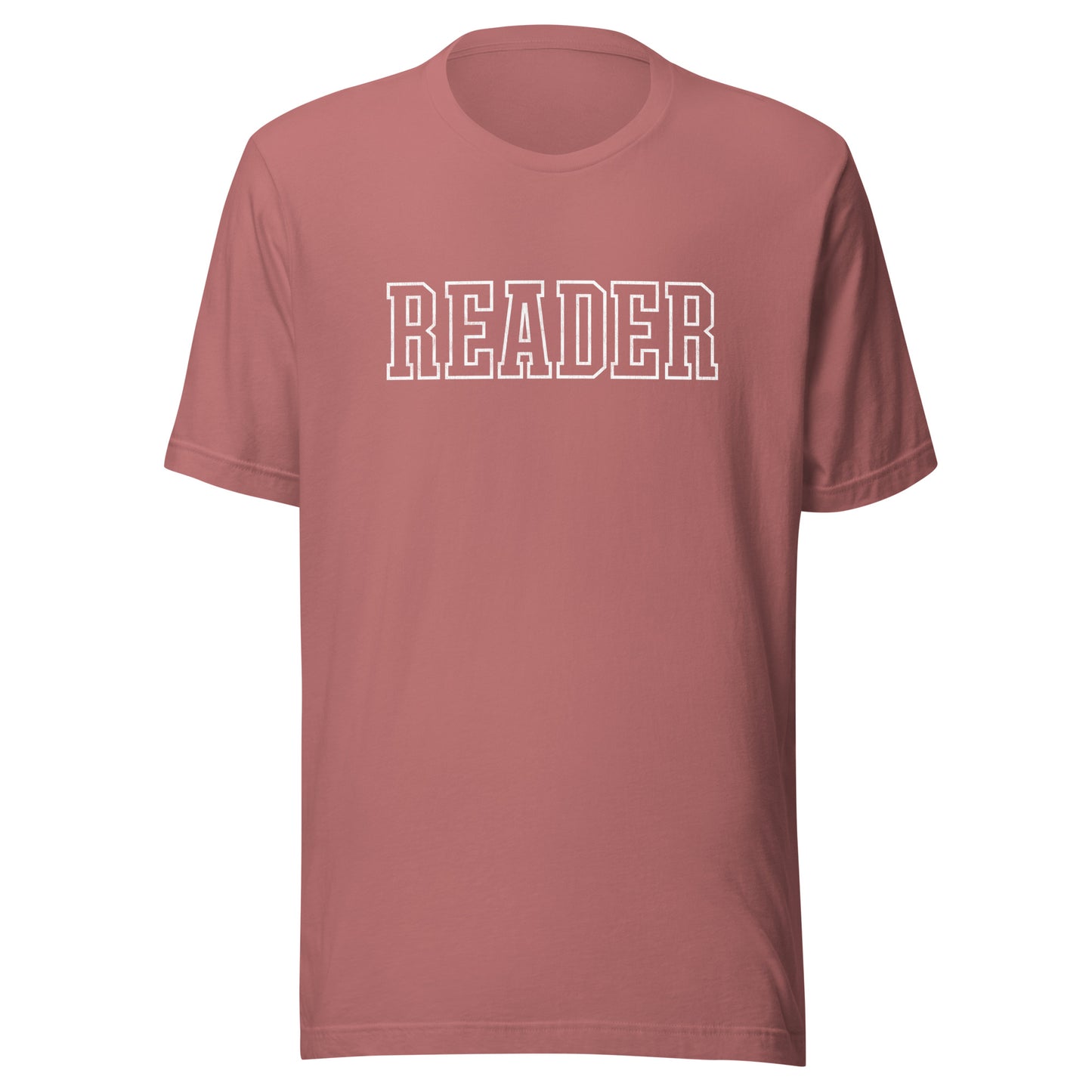 reader varsity t-shirt