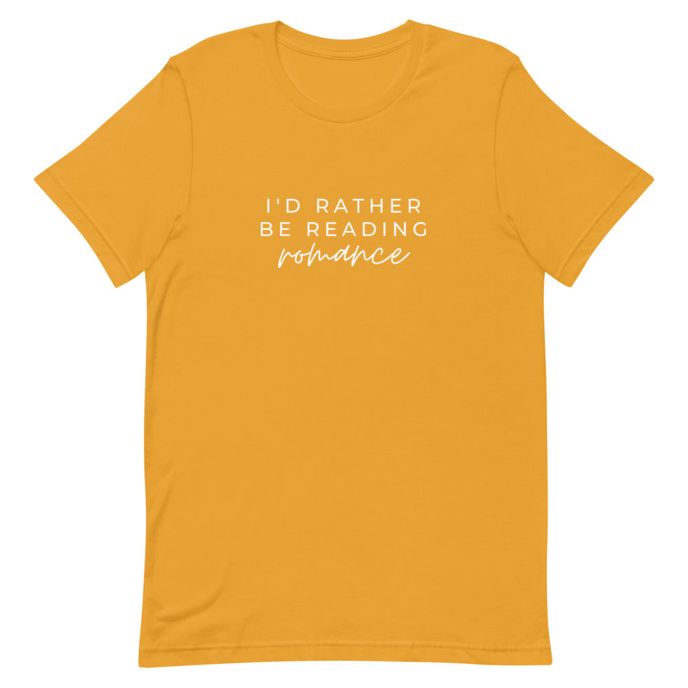 i'd rather be reading romance t-shirt
