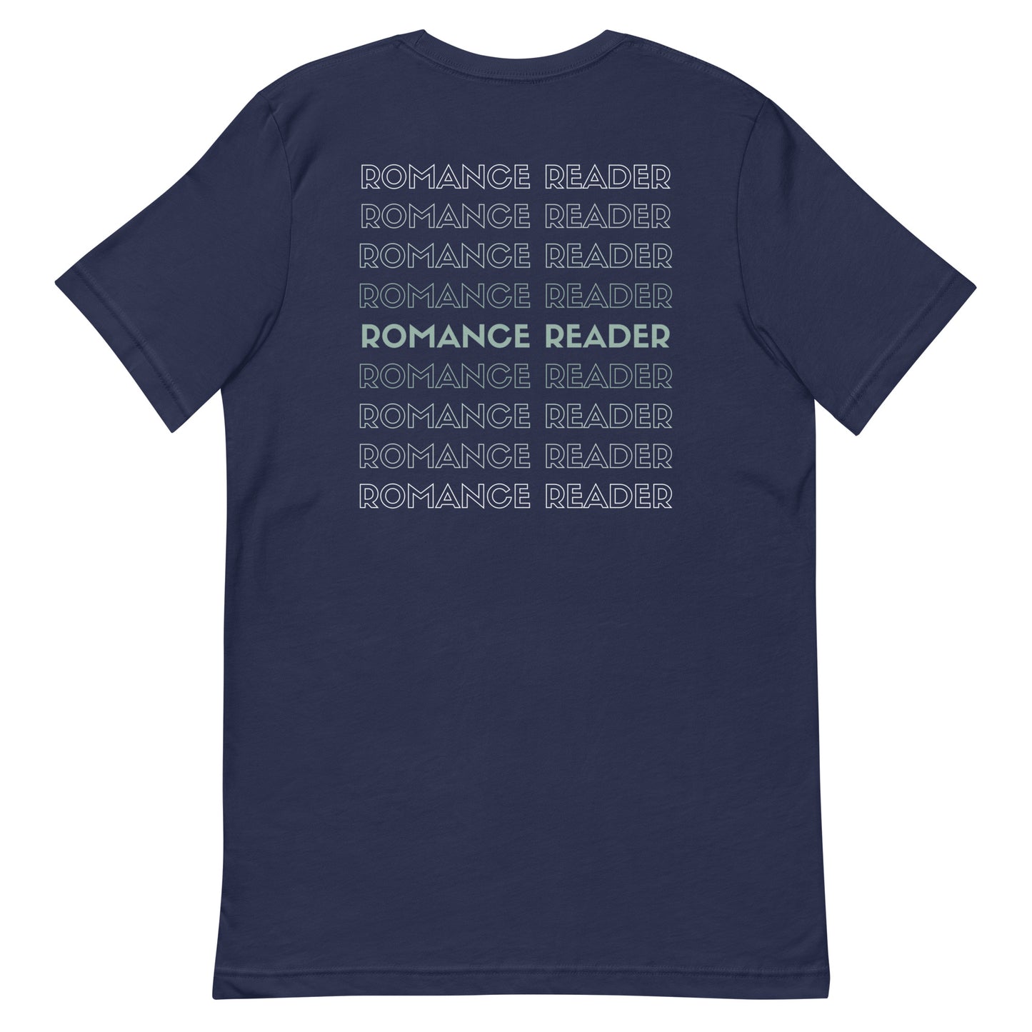 romance reader back t-shirt