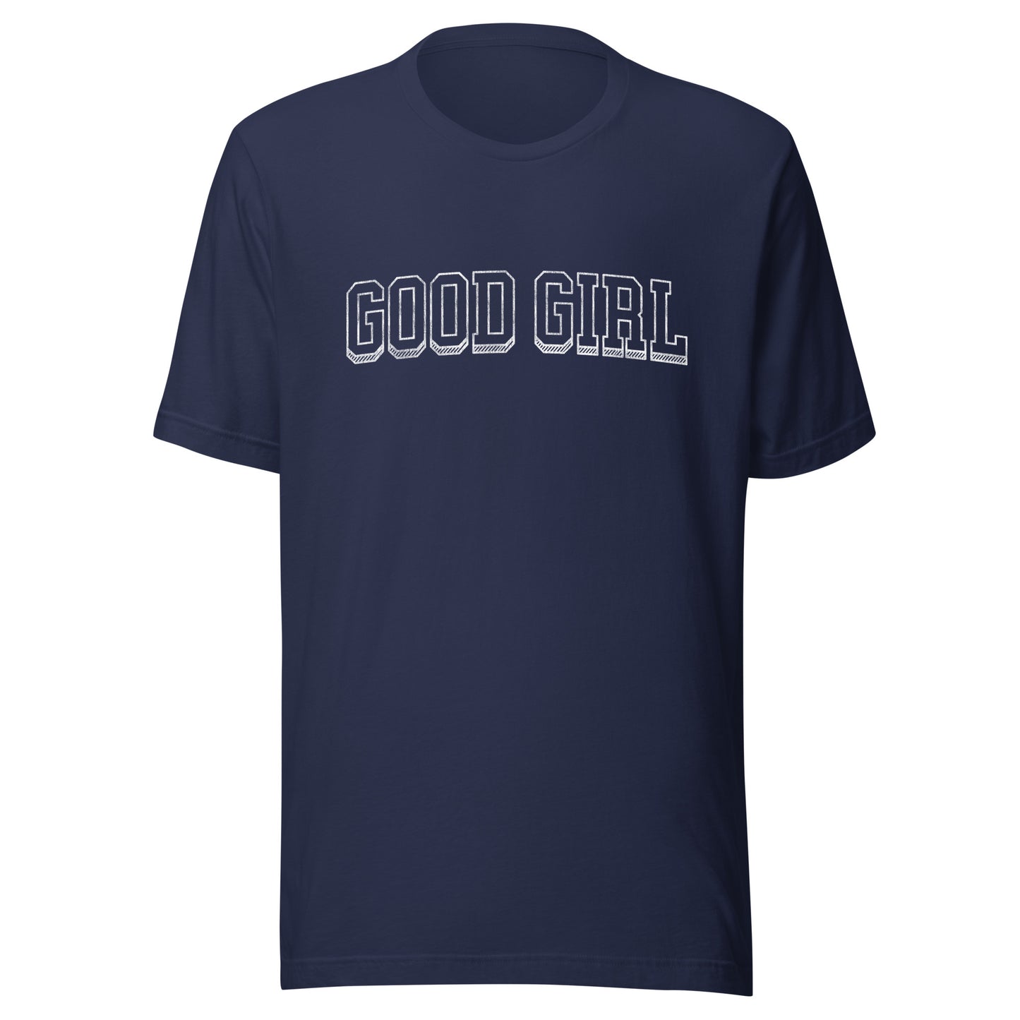 good girl varsity t-shirt (white)
