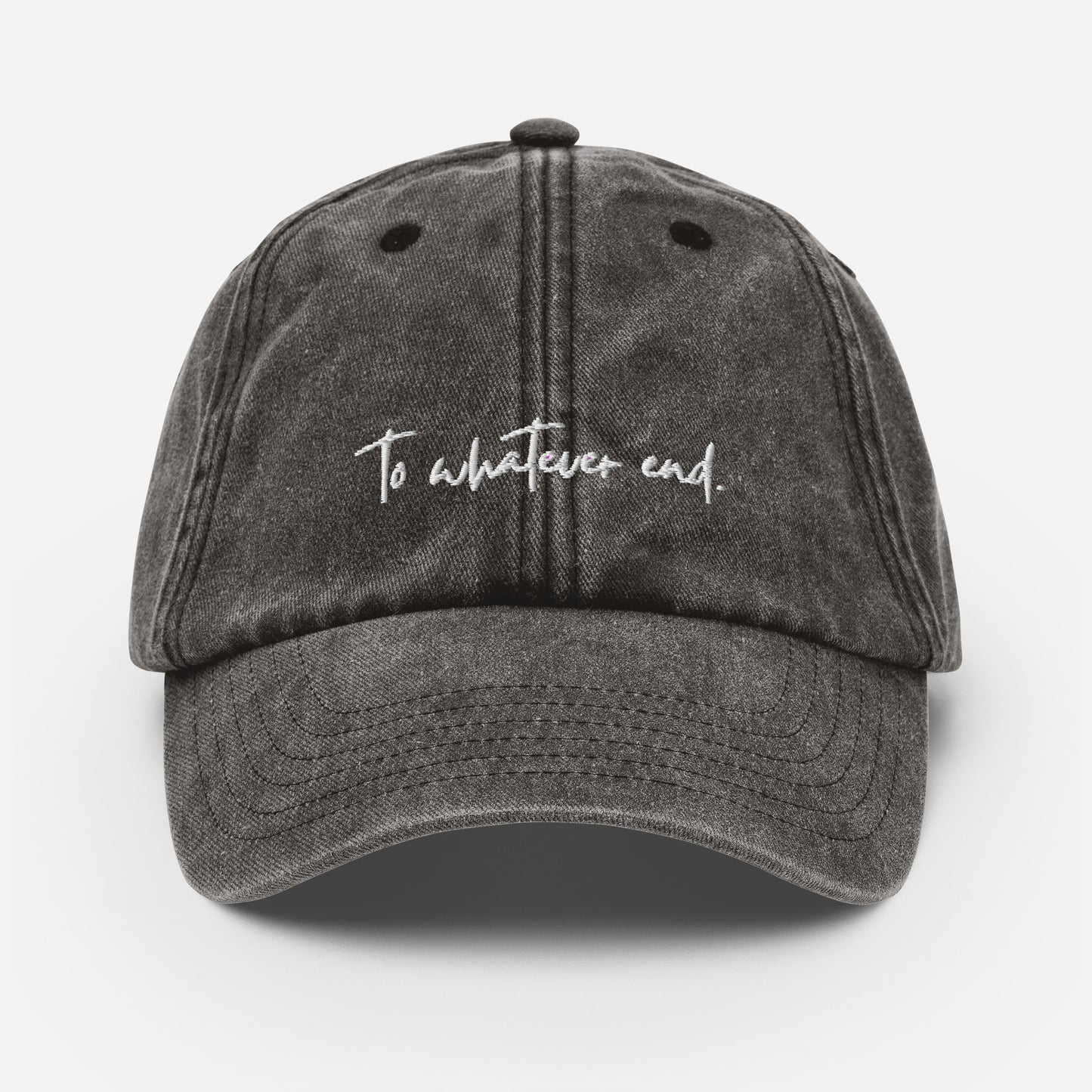to whatever end vintage hat