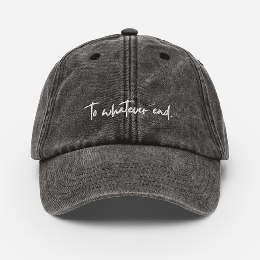 to whatever end vintage hat