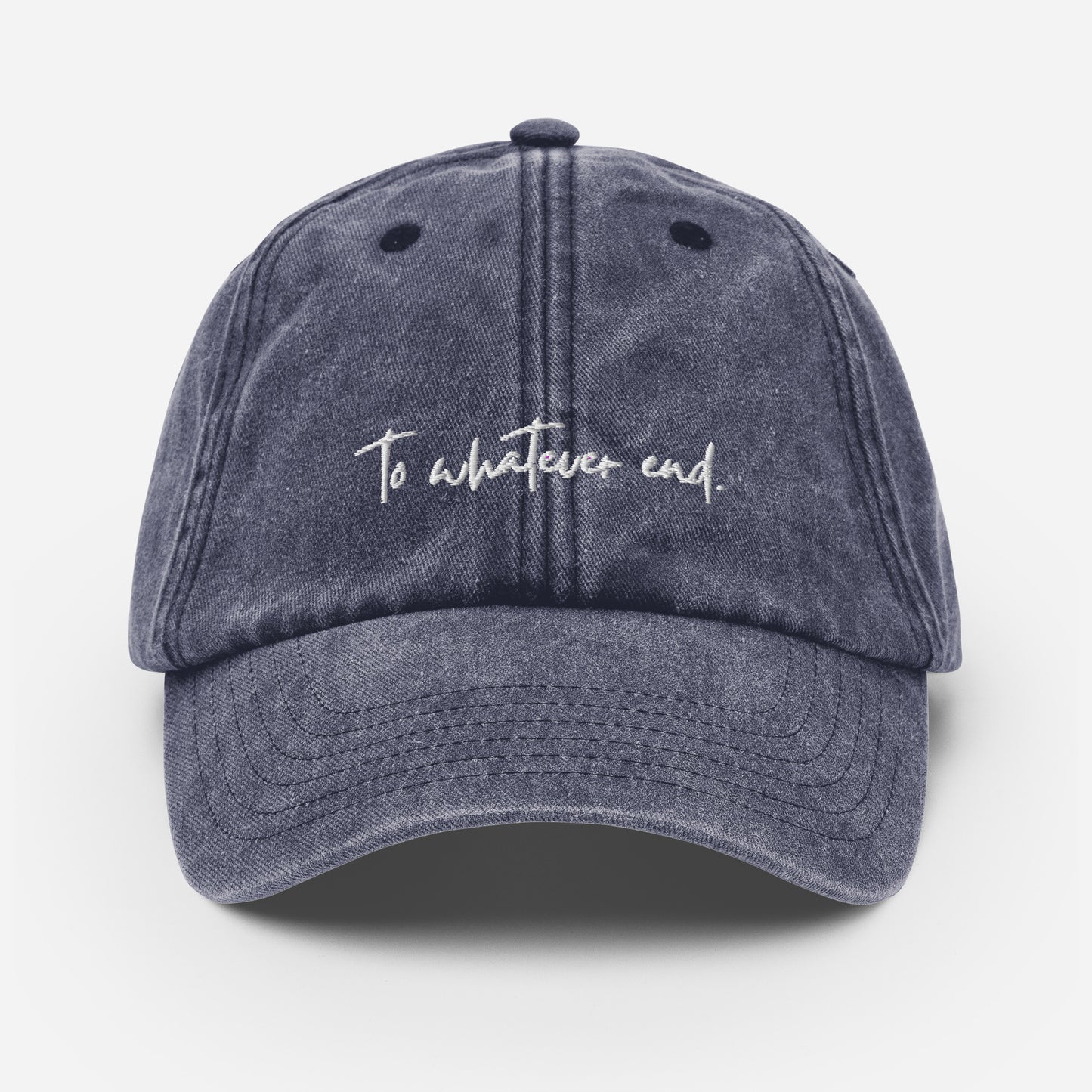 to whatever end vintage hat