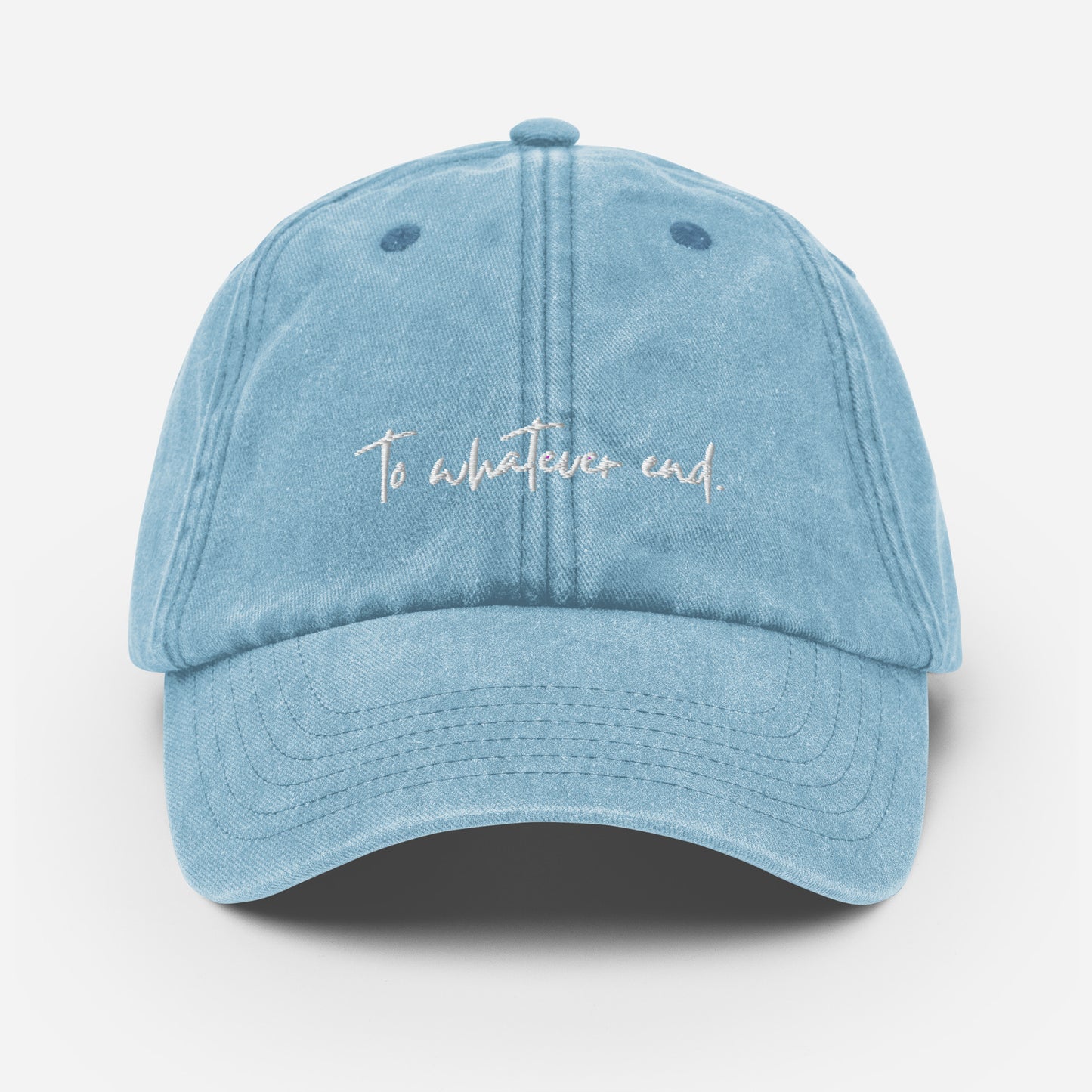 to whatever end vintage hat
