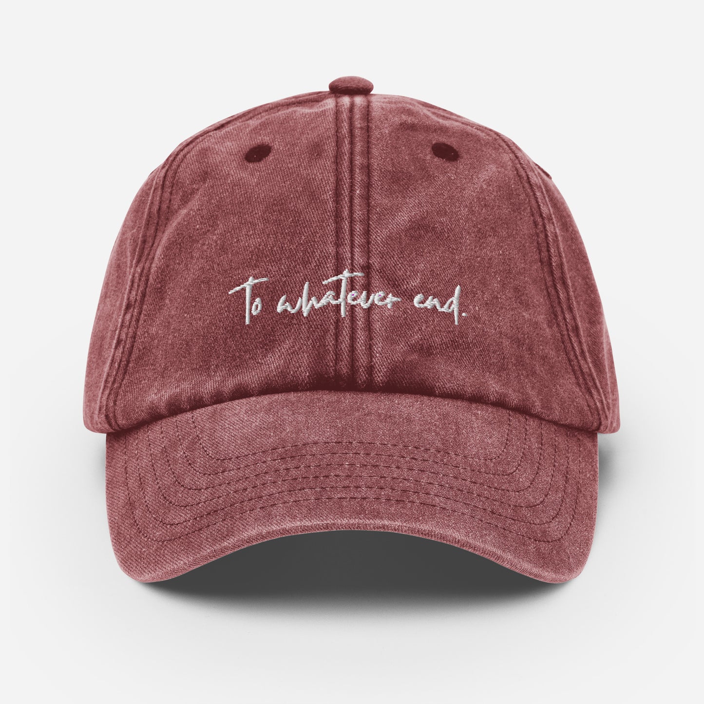 to whatever end vintage hat