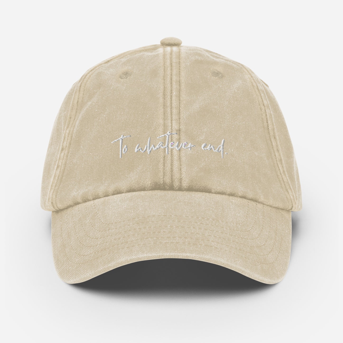 to whatever end vintage hat