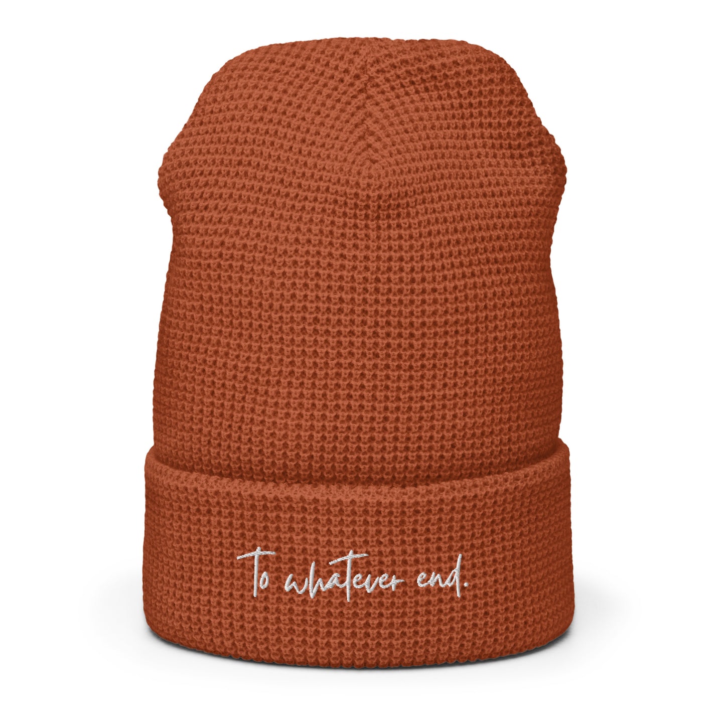 to whatever end waffle beanie