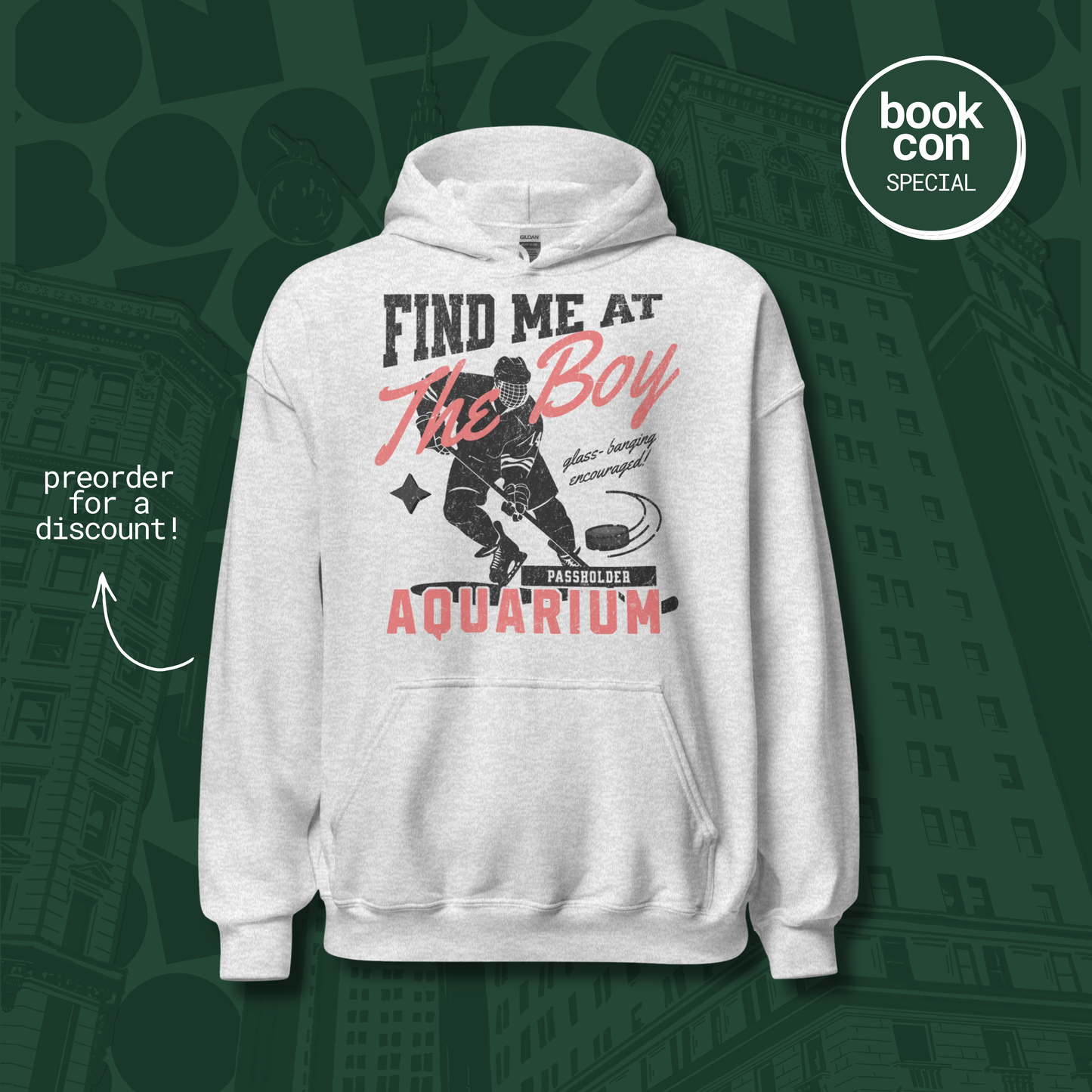 [PREORDER] find me at the boy aquarium hoodie hoodie (ash)