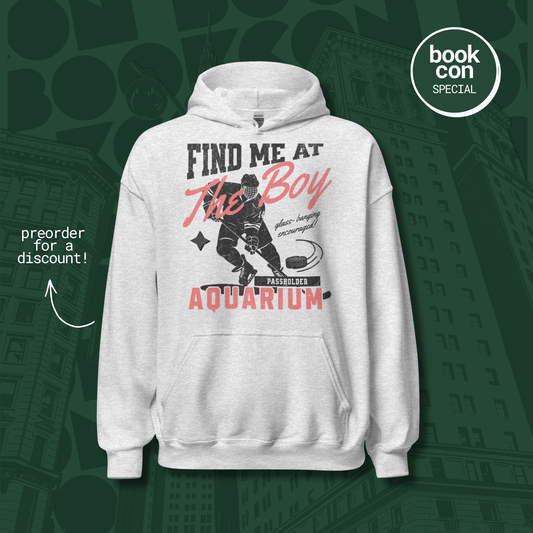 [PREORDER] find me at the boy aquarium hoodie hoodie (ash)