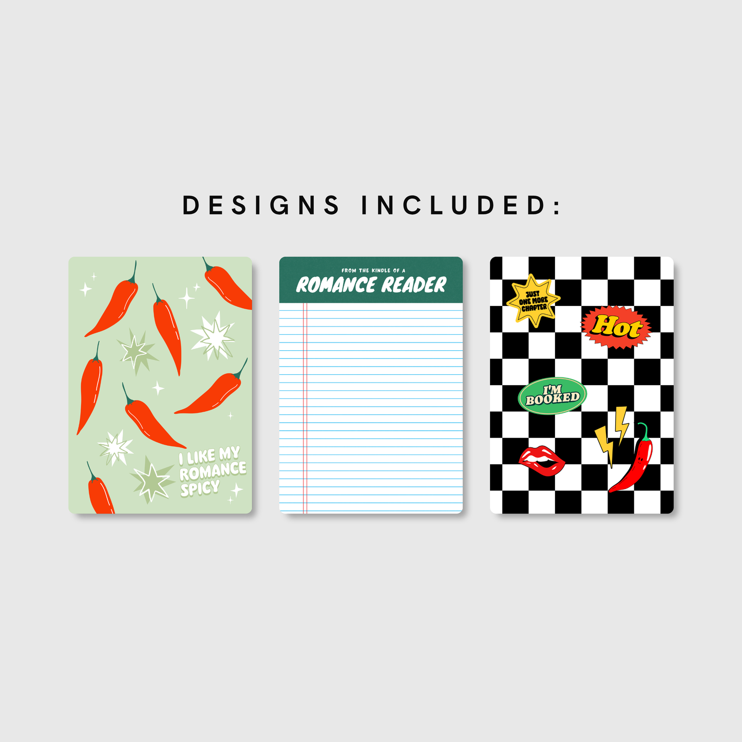 bold kindle case inserts (pack of 3)