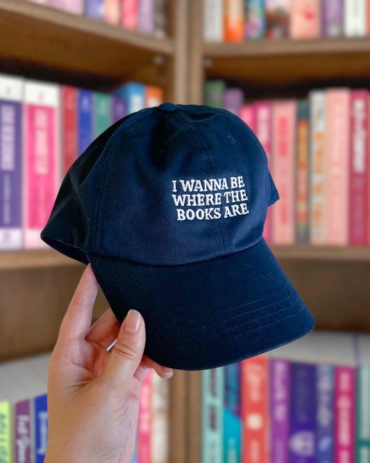 I wanna be where the books are hat