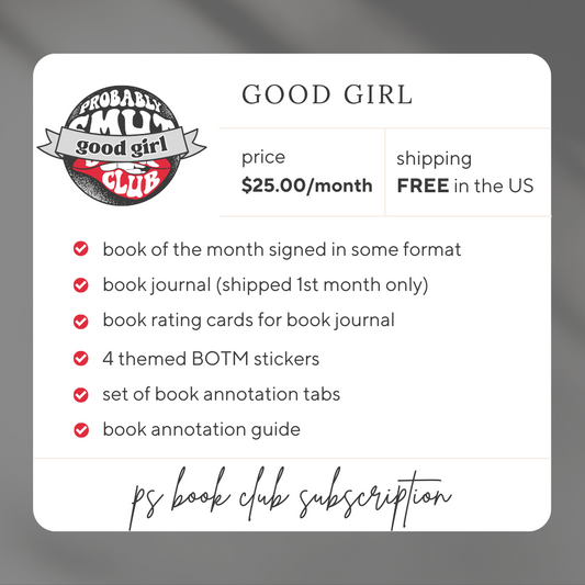 good girl book club subscription