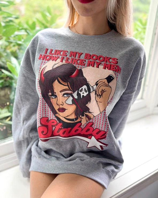 stabby sweatshirt