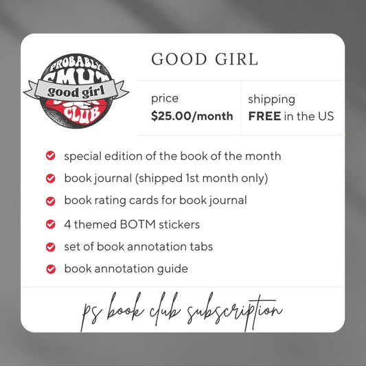good girl book club subscription