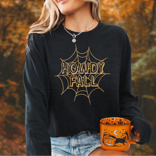 howdy fall long-sleeve shirt