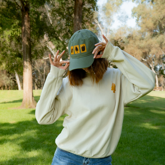 three patches washed cap