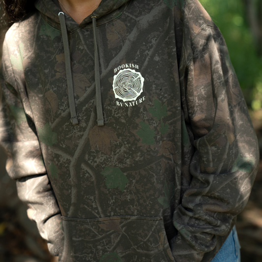 read more worry less camo hoodie