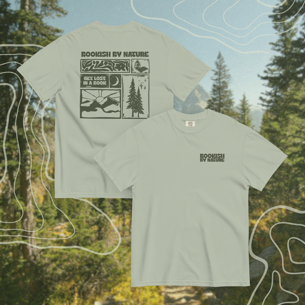 bookish by nature t-shirt