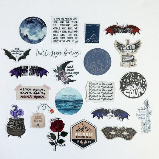 ACOTAR series sticker bundle (entire set of 21)