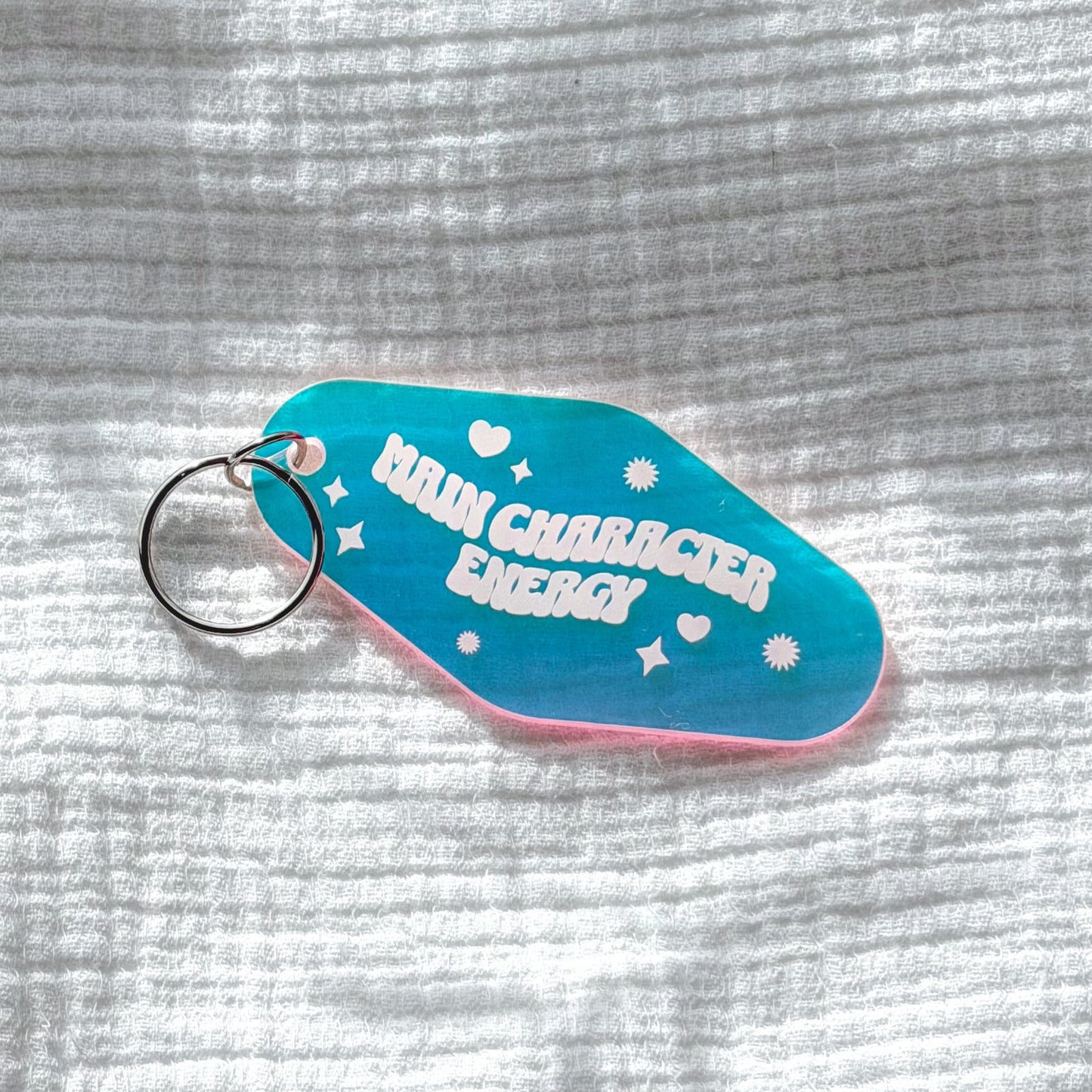 main character energy keychain