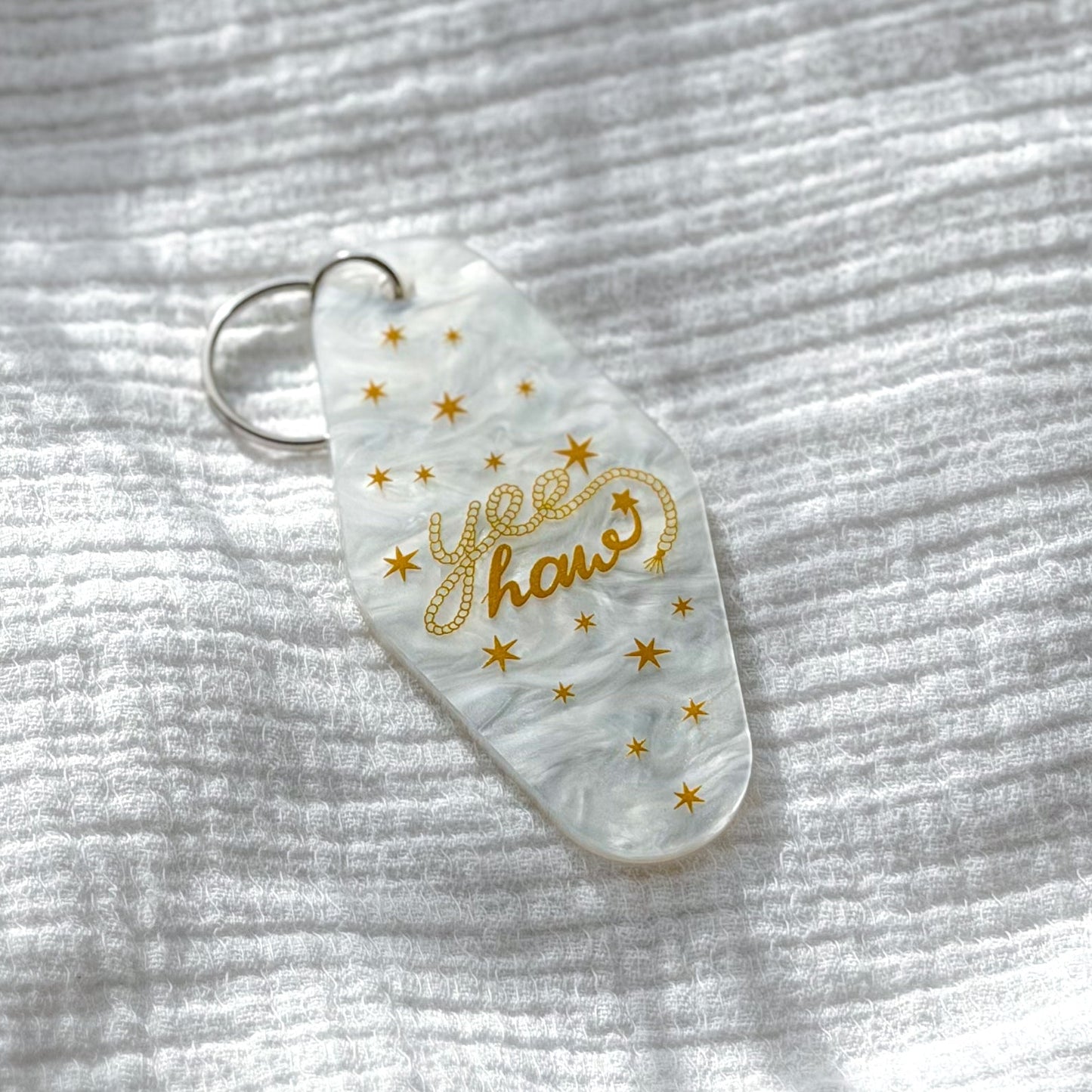 yee haw keychain