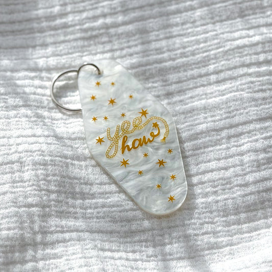 yee haw keychain