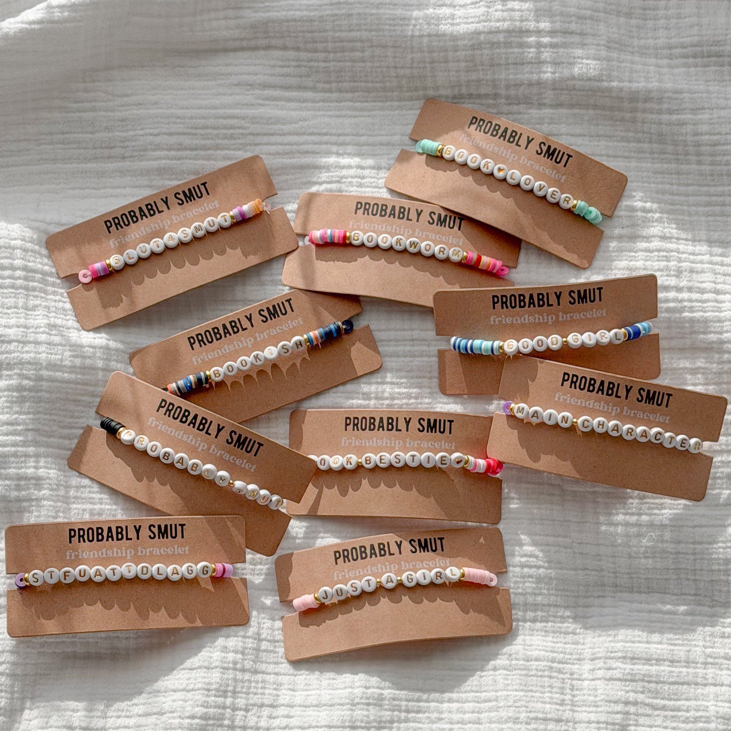 bookworm friendship bracelet