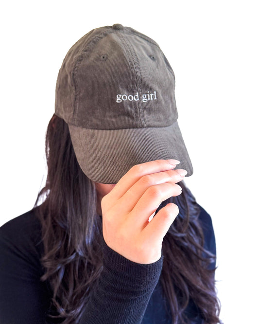 good girl corduroy hat