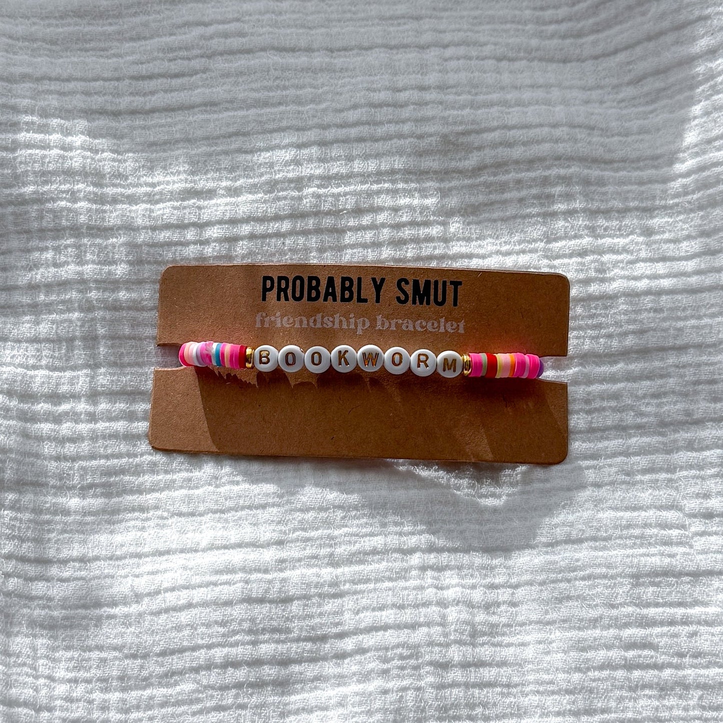bookworm friendship bracelet