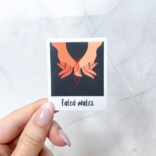 fated mates polaroid sticker