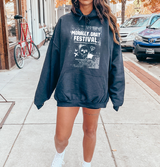 morally gray festival hoodie