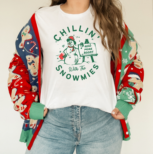 chillin with the snowmies t-shirt