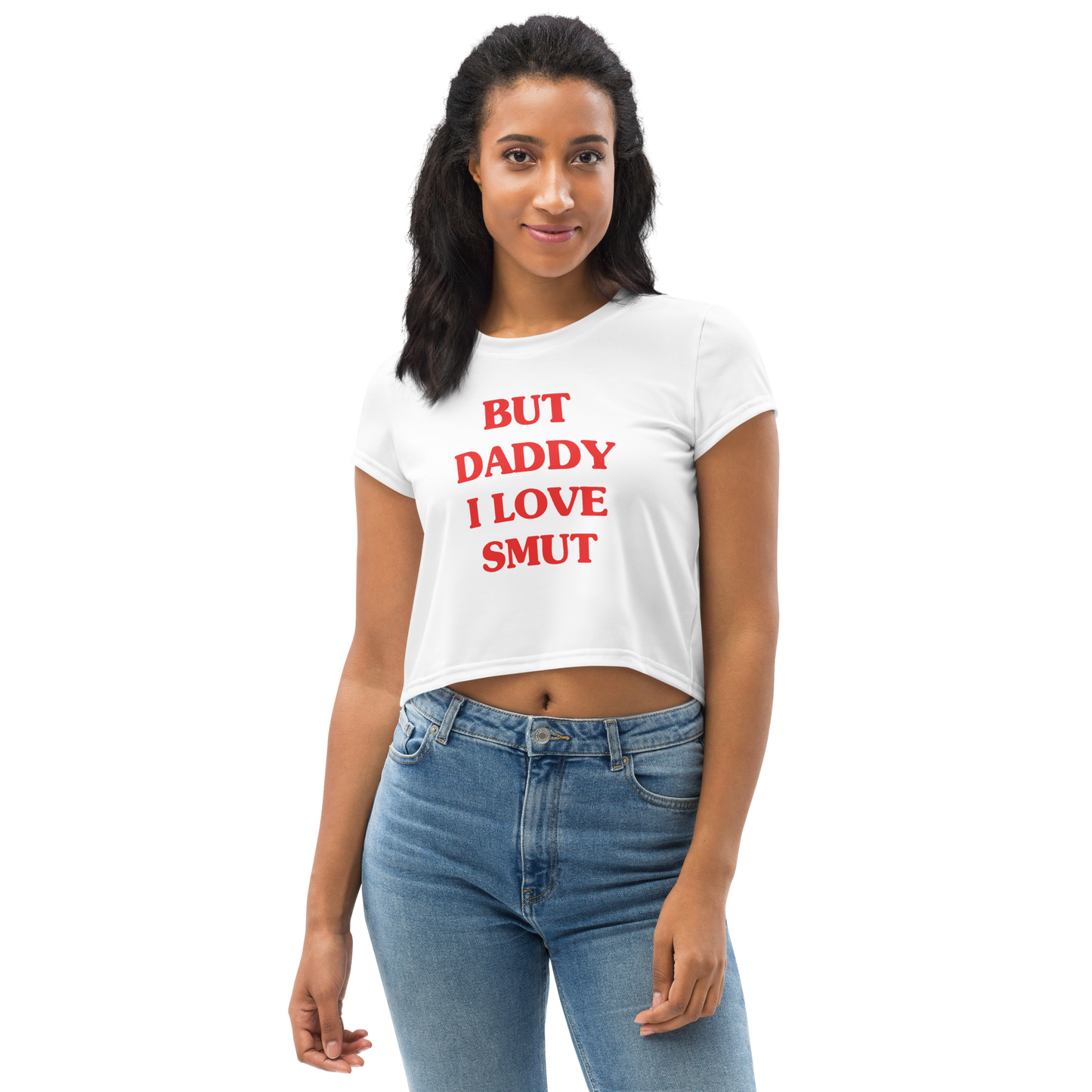 but daddy i love smut crop tee