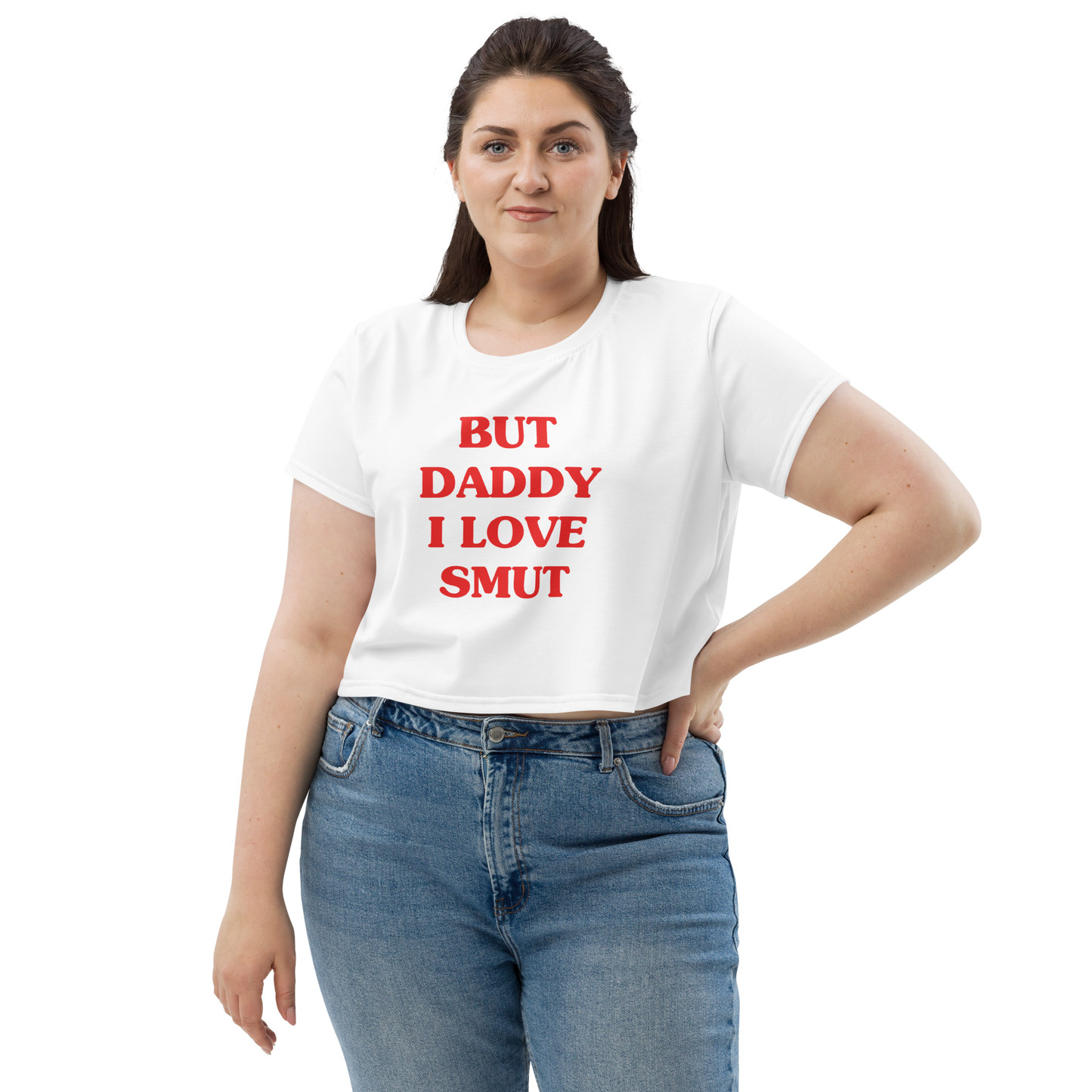 but daddy i love smut crop tee