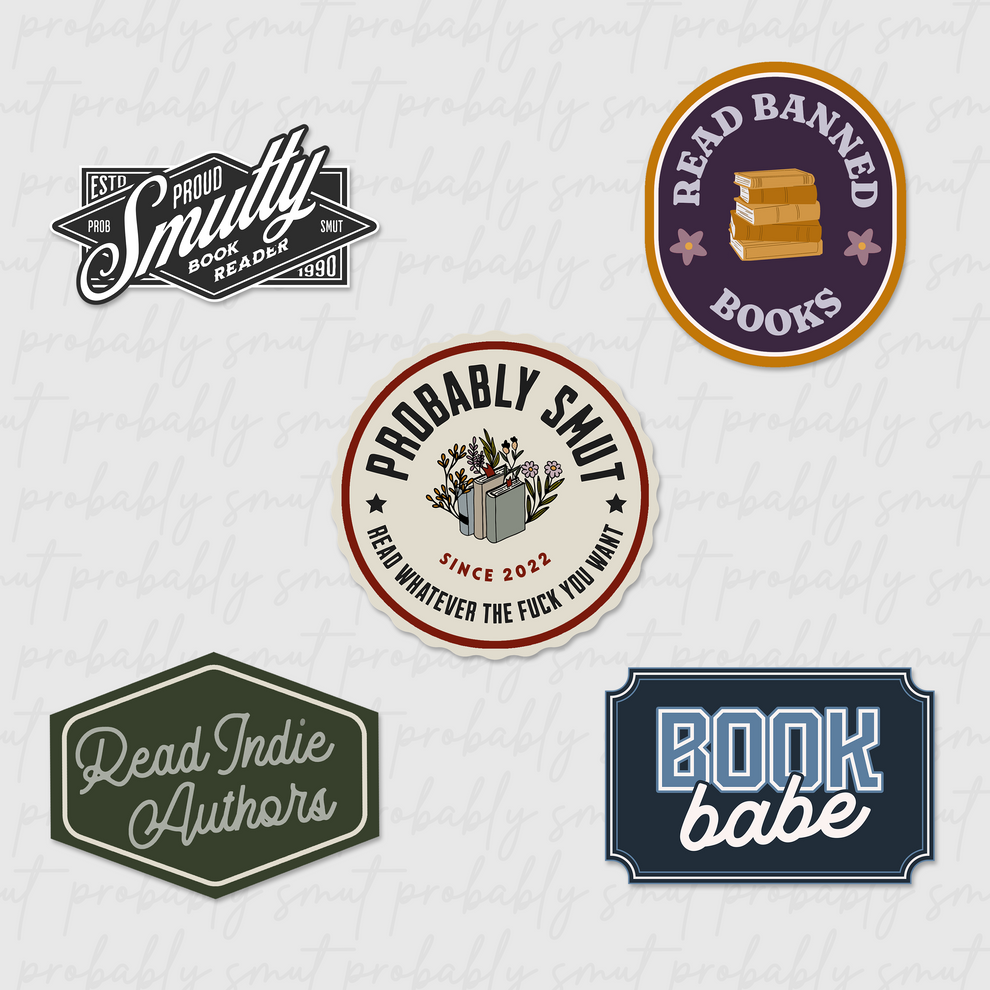 proud reader sticker pack – probably smut
