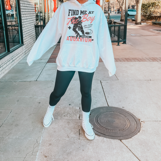 find me at the boy aquarium hoodie