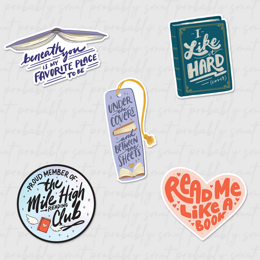 cheeky reader sticker pack