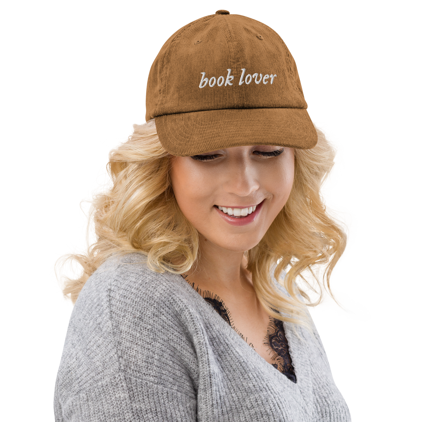 book lover corduroy hat